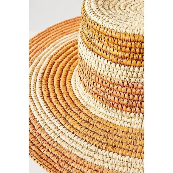 GREENPACHA Canarias Hat in Natural & Yellow Small New Womens Cowboy Western main image 13